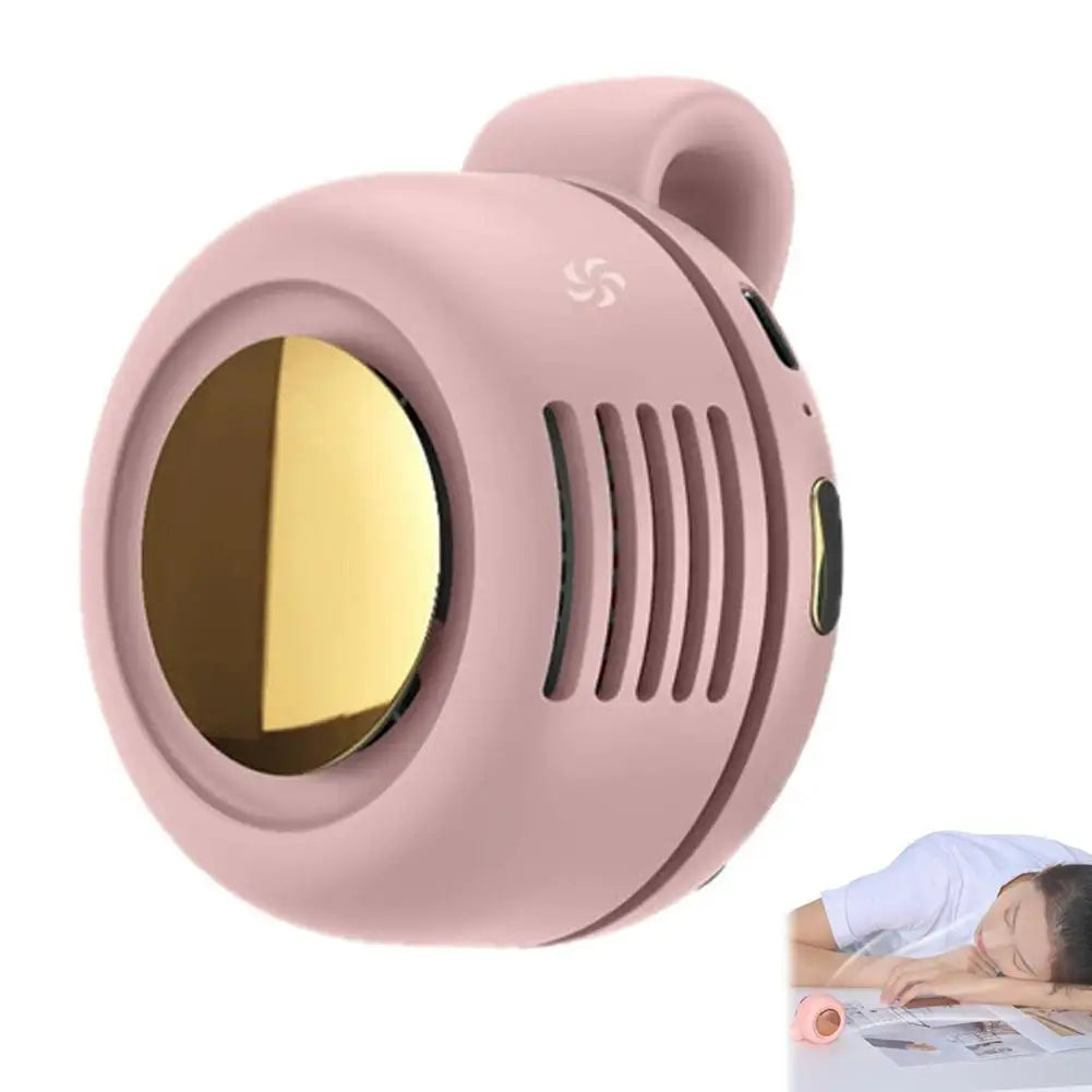 Portable Silent Mini Bladeless Electric Fan Small fan Clip on Shirt Waist Mini Bladeless Fan Adjustable 3-Speed For Outdoor NEW